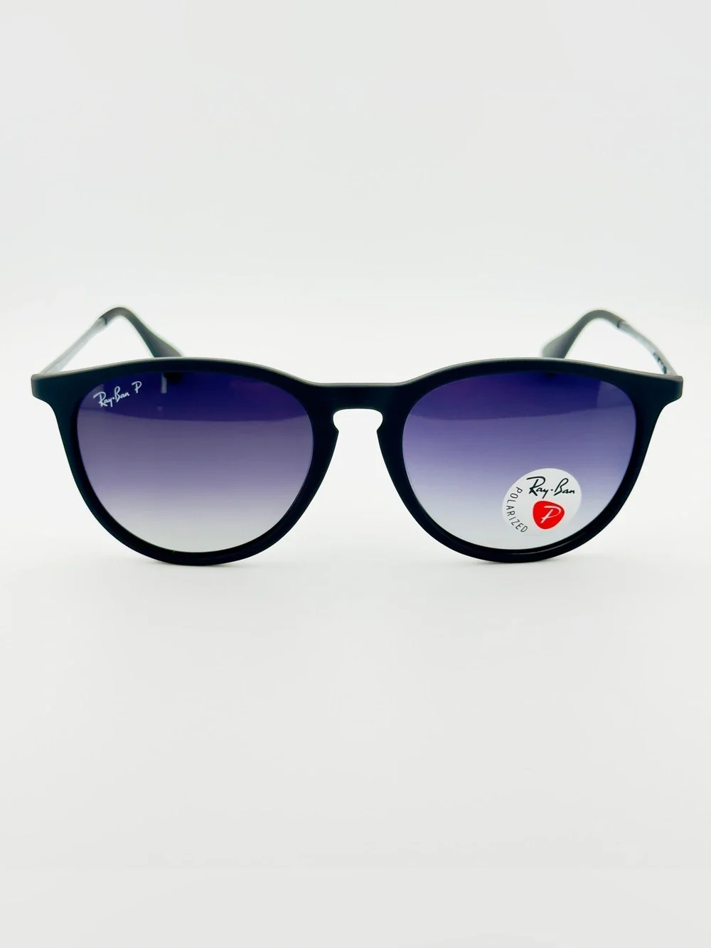 Ray-Ban Erika Women Sunglasses RB4171 Matte black Frame Gradient Gray Lenses